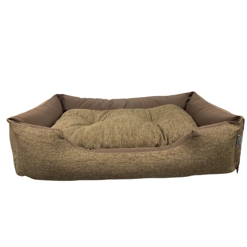 Dressage Deluxe Premium Dog Bed Large -  Brown Tweed